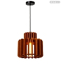 pendant luminaire ROLLO E27 IP20, black, terracotta dimmable