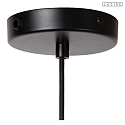 Lucide pendant luminaire ROLLO E27 IP20, black, taupe dimmable