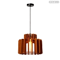 pendant luminaire ROLLO E27 IP20, black, terracotta dimmable