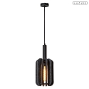 pendant luminaire RAFAL E27 IP20, grey, black dimmable