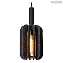 Lucide pendant luminaire RAFAL E27 IP20, grey, black dimmable