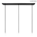 Lucide pendant luminaire RAFAL 3 flames E27 IP20, grey, black dimmable