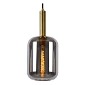 Lucide pendant luminaire JOANET 3 flames, round E27 IP20, gold matt, brass, smoky colour