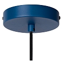 Lucide pendant luminaire SIEMON E27 IP20, blue, gold matt, brass