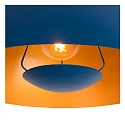 Lucide pendant luminaire SIEMON E27 IP20, blue, gold matt, brass