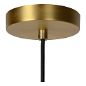 Lucide pendant luminaire FIRMIN cylindrical E27 IP20, gold matt, brass, opal