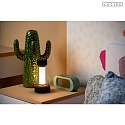 Lucide LED Akku- Tischleuchte LORALI � 7,7 x H 16 cm 120� 1,2W 2600K IP44 CRI>80 dimmbar, schwarz