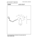 Lucide Tischleuchte CHAGO, 1xE14, grau