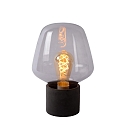 table lamp BECKY E27 IP20, grey, smoky colour 