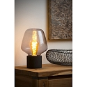 Lucide table lamp BECKY E27 IP20, grey, smoky colour 