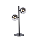 table lamp TYCHO 2 flames G9 IP20, smoky colour, black 