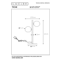 Lucide Tischleuchte TYCHO, 2xG9, schwarz