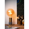 table lamp MARIT E27 IP20, gold matt, brass 