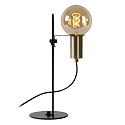 Lucide table lamp MALCOM E27 IP20, gold matt, brass, black 