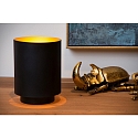 Lucide table lamp SUZY cylindrical E14 IP20, gold matt, brass, black 
