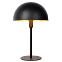 Tischleuchte SIEMON, � 25 cm, 1xE14, schwarz