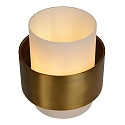Lucide table lamp FIRMIN cylindrical E27 IP20, gold matt, brass, opal 