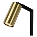 Lucide table lamp SYBIL square GU10 IP20, gold matt, brass, black 
