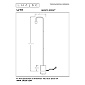 Lucide floor lamp LORIN square E27 IP20, black 