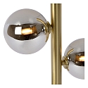 Lucide floor lamp TYCHO 4 flames G9 IP20, gold matt, brass, smoky colour 