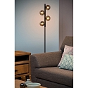 Lucide floor lamp TYCHO 4 flames G9 IP20, smoky colour, black 