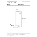 Lucide floor lamp SYBIL square GU10 IP20, gold matt, brass, black 