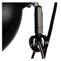 clamp lamp MOYS swivelling, rotatable, tiltable E27 IP20, black 