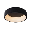 ceiling luminaire TALOWE LED round IP20, black dimmable