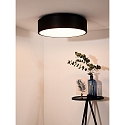 Lucide ceiling luminaire TALOWE LED round IP20, black dimmable
