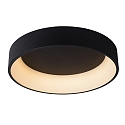 ceiling luminaire TALOWE LED round IP20, black, white dimmable