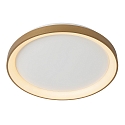 LED Deckenleuchte VIDAL, � 48 cm, 1x38W, 2700K, dimmbar, Gold matt, messing