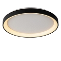 Lucide ceiling luminaire VIDAL LED round IP20, opal, black dimmable