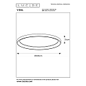 Lucide ceiling luminaire VIDAL LED round IP20, opal, black dimmable