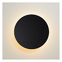 Lucide wall luminaire EKLYPS LED round IP20, black 