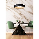 Lucide pendant luminaire TALOWE LED round IP20, black dimmable