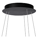 pendant luminaire TRINITI LED round IP20, black, white dimmable