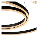 pendant luminaire TRINITI LED round IP20, black, white dimmable
