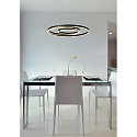 pendant luminaire TRINITI LED round IP20, black, white dimmable