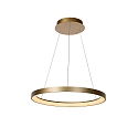 LED Pendelleuchte VIDAL, � 58 cm, 1x48W, 2700K, dimmbar, Gold matt, messing