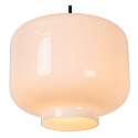 Lucide pendant luminaire MEDINE round E27 IP20, opal, black