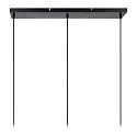 Lucide pendant luminaire MEDINE 3 flames, square E27 IP20, opal, black