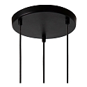 Lucide pendant luminaire MEDINE 3 flames, round E27 IP20, opal, black