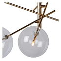 pendant luminaire ALARA G4 IP20, gold, grey, smoky colour 