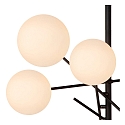 Lucide pendant luminaire ALARA G4 IP20, opal, black 