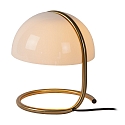 Lucide table lamp CATO E27 IP20, gold matt, brass, white 