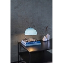 Lucide table lamp CATO E27 IP20, blue, chrome 