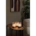 Lucide LED-Akku-Tischleuchte LILY, IP20, � 8cm, 3W 2700K 80lm, 3-stufiger Touch-Dimmer + USB-C Kabel, Acrylglas, Gold matt / Messing