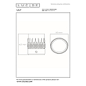 Lucide LED-Akku-Tischleuchte LILY, IP20, � 8cm, 3W 2700K 80lm, 3-stufiger Touch-Dimmer + USB-C Kabel, Acrylglas, Gold matt / Messing