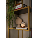 Lucide LED-Akku-Tischleuchte LILY, IP20, � 8cm, 3W 2700K 80lm, 3-stufiger Touch-Dimmer + USB-C Kabel, Acrylglas, Kupfer matt
