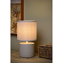 table lamp GREASBY round E14 IP20, grey 